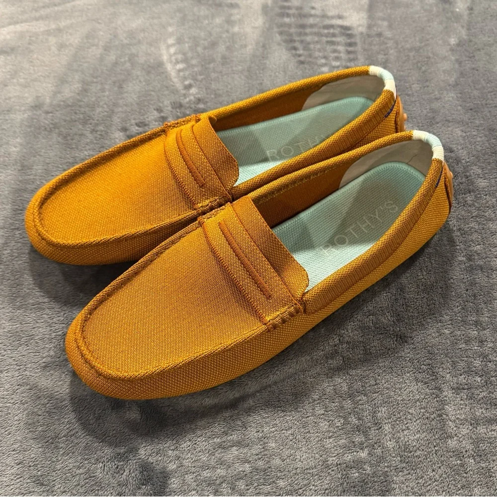 Rothy's Women’s ‘The Driver’ Cognac Slip-On Loafers - Picture 1 of 11